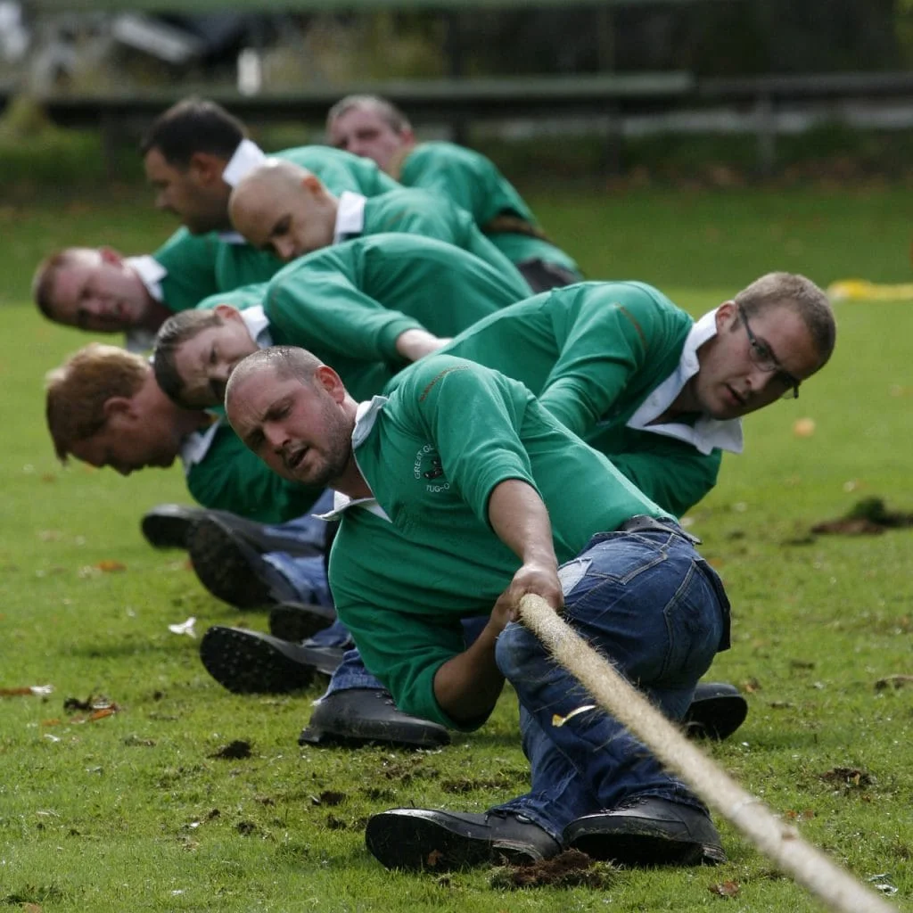 Foto van Touwtrekken